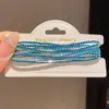 Set de Pulseras Múltiples con Pedrería Brillante Dopamina, Diseño Estilo Ins, Pulsera de Nicho, Lujo Ligero, Joyería de Alta Gama