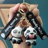 Novo Desenho Animado Chaveiro Pingente de Panda de Bambu Casal Bolsa Pingente de Viagem Promoção Local Mercado Noturno Pequenos Presentes Atacado