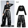Día de Año Nuevo Ropa de Jazz para Niñas Traje de Hip-Hop Street Dance Disfraz de Baile de Jazz para Presentación Infantil Ropa de Moda para Niñas