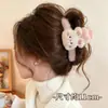 Pinza Grande de Felpa para Cabello Otoño e Invierno para Mujer 2025 Nueva Horquilla Pinza para la Parte Posterior de la Cabeza Adorno para el Cabello Pinza de Tiburón de Gama Alta