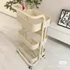 Tubo Espesado Diámetro 22mm Carrito Cocina Frutas y Verduras Estante de Almacenamiento Sala de Estar Estante de Almacenamiento de Snacks Dormitorio