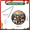 TYU549-568 Colgante Navidad Yeti Acrílico Cadena de Hierro Colgante Vacaciones Ventana Porche Adorno Decorativo