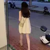 Estilo Nuevo Verano 2026 Vestido Petite para Mujer con Tirantes Finos y Espalda Descubierta, Único y Elegante, Vestido Corto Francés que Reduce la Edad