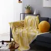 Capa de Tecido para Sofá de Cor Sólida Cobertura Total para Sofá Tecido de Sofá Decoração Suave para Casa Combinando Manta de Linha Multiuso Venda por Atacado