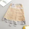 Moderno Delantal de Lona de Estilo Nuevo para Trabajo, Uso en Casa, Delantal Resistente a Manchas de Media Cintura para Mujeres, Ropa de Trabajo para Catering, Anti-Suciedad, Transpirable