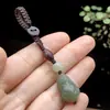 Pingente Pequeno de Pixiu em Jade Hetian Natural para Corrente de Celular Material de Qinghai Jade Verde e Branco Pingente de Pixiu para DIY Pingente de Jade Chaveiro