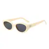 Gafas de Sol Retro para Mujer Populares en Internet Ojo de Gato Sombrilla de Alto Nivel Gafas de Sol Anti-UV para Hombre Modernas Versátiles Lisas