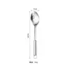 Espátula de Acero Inoxidable 201 Juego de Utensilios de Cocina Espátula para Cocinar Espátula Engrosada Colador de Cocina Anillo de Ping Pong Cuchara con Mango Plano