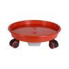 Resina universal de base de roda fundo redondo engrossado com caixa de recepção de água vaso de flores de plástico móvel com bandeja de rolo