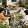 Estufa de leña para exteriores, sin humo, para uso doméstico rural, portátil, nuevo tipo de estufa de gasificación para picnics