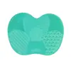Em stock Apple silicone brush pad mamãe escova de limpeza almofada de maquiagem escova de lavagem escova de limpeza com ventosa almofada de silicone