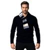 2025 Exclusivo de Comercio Exterior Suéter de Punto Grueso Otoño e Invierno para Hombre, Capa Base Casual Juvenil, Top Cálido de Moda para Hombre