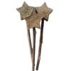 Fábrica en stock piruleta de hierba gatera estrella limpieza de dientes molar palo de Polygonum multiflorum pluma de hierba gatera suministros auto-Hi
