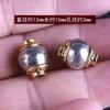 Acessórios de joias de miçangas feitos à mão DIY liga de prata Xizang mantra de seis palavras miçangas espaçadoras de furo grande prata antiga incrustada miçangas de flor de ouro miçangas soltas