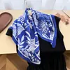 Bufanda Impresa Versátil Casual de Seda Sintética, Pañuelo Cuadrado Pequeño con Acabado de Alta Gama, Bufanda para el Cuello con Protección Solar, Pañuelo para la Cabeza, Bufanda Nueva