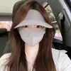 Máscara de Proteção Solar Máscara de Proteção Solar Facial Completa Anti-UV Feminina Respirável Protetor Solar Facial Kini Brim Sol Máscara Facial para Exterior