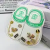 2026 Novos Acessórios para Tamanco em Forma de Coração de Diamante Fivela de Sapato de Pérola Versátil Corrente para Decoração de Sapato Acessórios Destacáveis