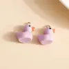 Explosões Transfronteiriças Acessórios de Resina DIY Brincos Pingente de Pato Fofo Simulation Colar Pingente para Bolsa Pulseira