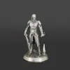 Figurita de Juguete Modelo Soldado Cibernético Tech Punk Futurista de Cobre Sólido Vintage, Adorno de Cobre para Escritorio para Hombres