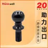 Cabeza de bola para remolque de fábrica transfronteriza, accesorios para auto y RV, cabeza de bola para brazo de remolque, bola de remolque galvanizada multiespecificación en stock
