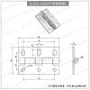 Colección de Bisagras de Acero Inoxidable 304 para Puertas de Madera, Puertas de Gabinetes Industriales, Bisagras Plegables Engrosadas, Bisagras Plegables de Apertura Plana, Venta al por Mayor de Hojas Sueltas