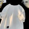 Verano Combinación con todo Retro Simple Camiseta de manga corta para hombre y mujer para el día a día, holgada, deportiva, de media manga, casual, básica