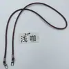Cordón de costura trenzado de núcleo de 6 mm, cordón redondo de cuero, correa de hombro de cuero PU, accesorios, hebilla de metal, correa de repuesto multicolor para bolsa, mochila, con cordón