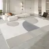 Tapete para Sofá de Sala de Estar Antiderrapante Estilo Creme de Alta Qualidade Sem Lavagem Tapete para Chão de Quarto Tapete para Canto de Janela ao Lado da Cama Mesa de Centro