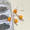 Liga de Metal Pintada à Mão com Óleo Gotejado Brinquedo Alimentício Batatas Fritas Coxas de Frango Frito Torradas Mini Hambúrgueres Pingentes DIY Colar Corrente de Celular