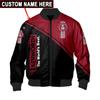 Jaqueta acolchoada de algodão GY com logo de carro para cross-border outono e inverno nova jaqueta de uniforme de beisebol masculina gola alta casual rugby 3D