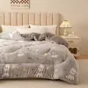 Colcha de lã de cordeiro, colcha de inverno espessa, fleece floco de neve de alta densidade, adequada para primavera e outono, colcha de algodão para uma pessoa para dormitórios estudantis
