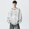 Nova Blusa de Moletom Masculina Floral Casual Tendência Estilosa com Design Único para Adolescentes Outono/Inverno 2026