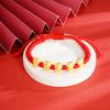 Pulsera de cuerda roja de cinco fu dragón que no se desvanece por mucho tiempo, oro arena, nuevo rojo chino, cuentas de destino, año de las novias, regalo de simulación
