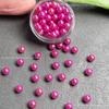 Perlas sueltas de imitación redondas sin agujero de 6 mm, perlas de plástico de colores, joyería para uñas, material artesanal, joyería de perlas.