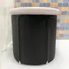 Cubo de Baño de Hielo Inflable para Adultos Baño Casero Fábrica de Baños Plegable para Exteriores Tina Plegable Cubierta con Correa Fría Tanque Resistente al Frío Hielo