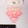 Venda Direta da Fábrica Lâmpada de Sala de Estar Francesa MURANO Luxo Leve Retro Lustre para Escada Duplex Lâmpada para Quarto Principal de Vidro Americano