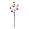 Decoração de Ano Novo 2025 6 Flores Caqui Congelado Arranjo de Flores de Véspera de Ano Novo Decoração de Romã para Sala de Estar Arranjo de Flores de Ano Novo