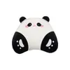 Almohada cervical para reposacabezas de coche de panda cómoda espuma viscoelástica cojín de asiento de coche universal cuatro estaciones cojín lumbar para coche