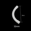 Codo de Tubería de PVC Codo de Arco Grande Codo de 90 grados Codo de Arco Grande Tubería para Cable Luna Creciente Curva Grande Drenaje