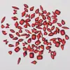 Fondo plano Super Flash Rojo de Año Nuevo Forma Especial Diamante para Uñas Vidrio Rhinestone Mixto Mini Corazón Broca para Uñas al por Mayor