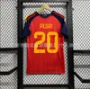 Mais Vendidos Copa do Mundo 26-27 Espanha França Brasil Argentina Inglaterra Camisas de Futebol Casa e Fora Manga Curta