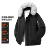 Venta Directa de Fábrica Chaqueta de Algodón Holgada para Hombre con Cuello de Piel Nuevo Estilo 2026 Chaqueta Acolchada Engrosada con Forro de Terciopelo Cálida para Invierno