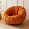Sofá Perezoso Silla Calabaza Lujo Ligero Tatami Una Persona Vellón de Cordero Estilo Crema Dormitorio Balcón Sofá Silla Casual