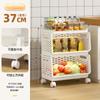 Estante de Almacenamiento Multifuncional Personalizado para Cocina Estante de Almacenamiento Multicapa para el Hogar Estante de Almacenamiento para Snacks, Frutas y Verduras Carrito Desmontable