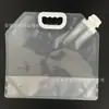 Bolsa de pico auto-soportante de 5 litros en stock, Bolsa de empaque de gran capacidad para arroz y granos, Bolsa para sopa para llevar al por mayor