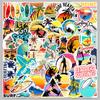 50 pegatinas de surf Deportes de surf caricatura graffiti impermeables decorativas para taza de agua refrigerador diario de pegatinas