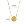 Collar Colgante de Zirconia Árbol de la Vida Bañado en Oro de 18 Quilates Cadena para Clavícula Cadena Simple Accesorios de Hip-Hop de Moda para Mujer