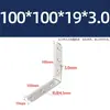Suporte de Ângulo de Aço Inoxidável Fixador de Ângulo Reto 90 Graus Suporte de Prateleira de Chapa de Ferro Triangular Suporte em L Conector de Móveis Resistente