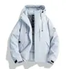 26188 Chaqueta de Algodón Invierno con Capucha Abrigo de Algodón Engrosado Cálido Moderna Casual Deportiva al Aire Libre Cortavientos Chaqueta de Algodón Venta al por Mayor