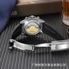 Productos genuinos Reloj Mecánico Automático Glacier Landi Tong Acero Fino Banda de Acero Sólido Reloj Multifuncional para Hombre Hebilla Original